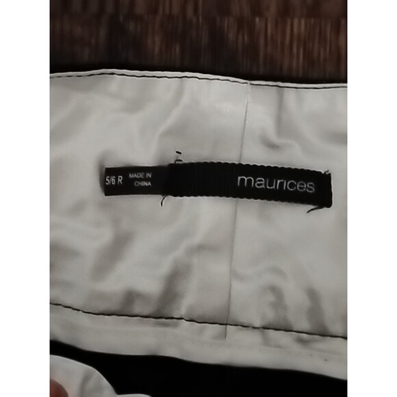 Maurices Pants Trousers Womens Size 5/6  Regular Black Straight Midrise - Picture 4 of 8